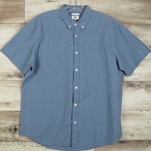 Old Navy* Men's Short‎ Sleeve Button Down Single Chest Pocket Shirt~ Size XL
